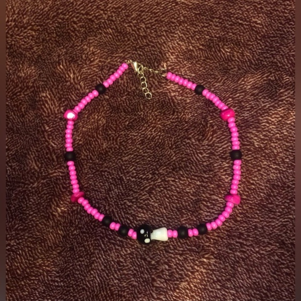 Mushroom Choker Necklace